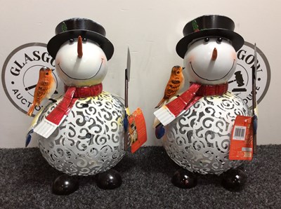 Lot 24 - 2 Filigree FolkLight Frosty Measuring 30cm - New