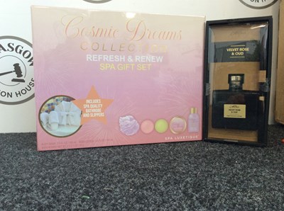 Lot 90 - Cosmic dreams spa gift set&velvet rose fragrance diffuser-new
