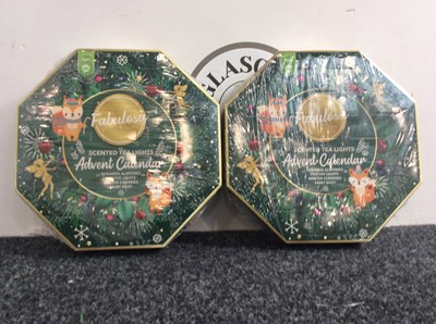 Lot 70 - 2 fabulous seven ted tea light advent calander-new