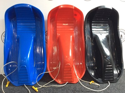 Lot 50 - 3 plastic snow sledges