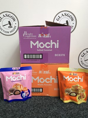 Lot 61 - 2 boxes of mochi by royal family, 22 bags