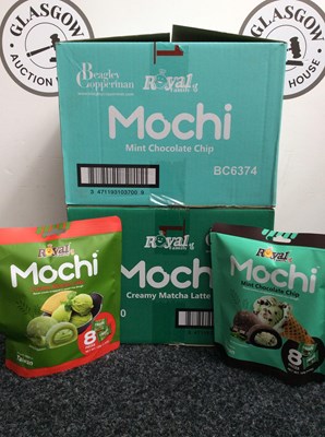 Lot 52 - 2 boxes of mochi by royal family, 22 bags