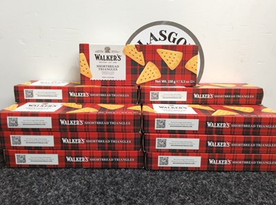 Lot 138 - 15 boxes of Walkers shortbread triangles 150g
