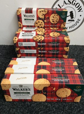 Lot 12 - 10 boxes of Walkers gluten free shortbread assorted