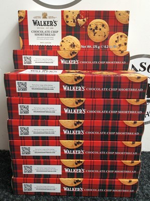 Lot 195 - 14 Boxes of Walkers chocolate chip shortbread 175g