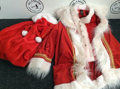 Lot 62 - Luxury Santa cape, jacket and sacks