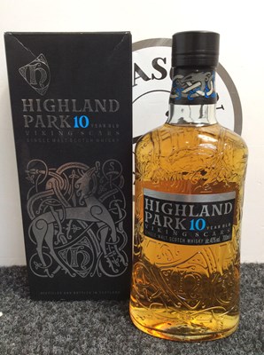 Lot 111 - Highland park 10 year old viking scars single malt scotch whisky