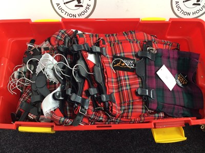 Lot 213 - Large box containing glen alpine kids kilts
