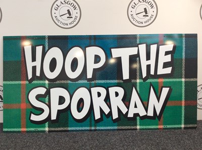 Lot 17 - Hoop the sporran large sign