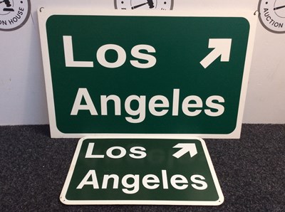 Lot 20 - 2 Los Angeles signs