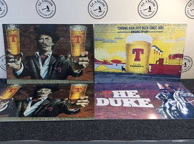 Lot 19 - 4 prop Tenants lager advertising signs