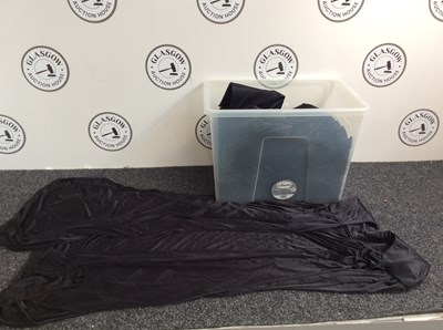 Lot 30 - Box containing black teachers gowns for dressup