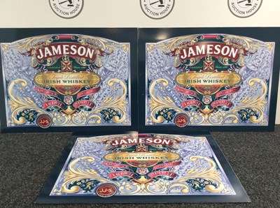 Lot 35 - 3 Jameson Irish whisky prop diebond advertising sign