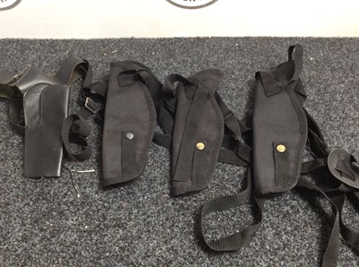 Lot 49 - 3 modern prop pistol holsters