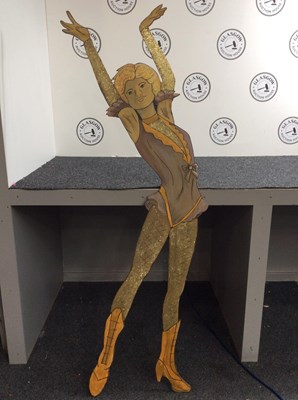 Lot 58 - Wooden prop showgirl from greatest showman theme
