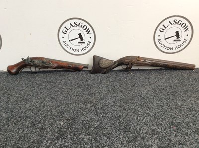 Lot 105 - Pair of decorative pistols for prop use