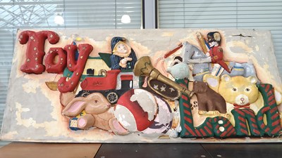 Lot 123 - Handmade toy land 3d sign