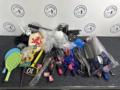 Lot 169 - Large box of Halloween accessories