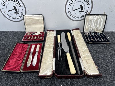 Lot 58 - Four Sets Of Vintage Kitchen Cutlery - Used