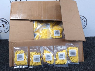 Lot 233 - Large Qty Of Yellow Wall Plugs (100+) - New