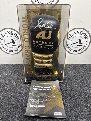 Lot 107 - Anthony Joshua Signed Glove with COA - New