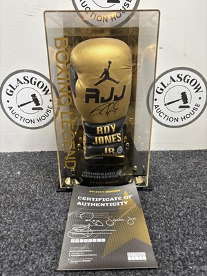 Lot 100 - Roy Jones Jr Signed Glove with COA - New