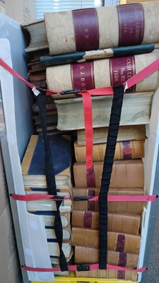 Lot 214 - Cage of vintage books including ledgers etc from lawyers offices
