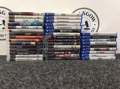 Lot 75 - 39 Mixed Selection of PS3 & PS4 Games - Used