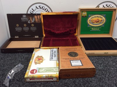 Lot 188 - 10 empty cigar boxes.
