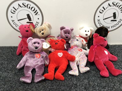 Lot 68 - 9x ty beanie bars.