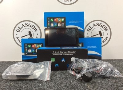 Lot 200 - Five 7” CarPlay Monitor With Reversing Camera - New