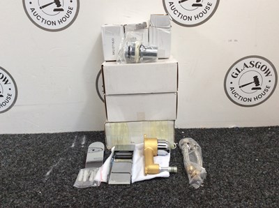 Lot 30 - 3 Bathroom Waterfall Taps & 3 Sink Drains - New