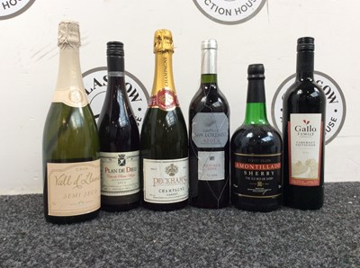 Lot 80 - 6 bottles of assorted wine.
