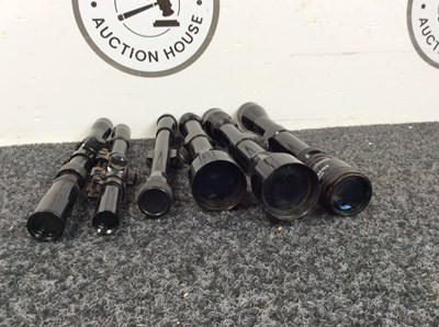 Lot 44 - 6 rifle scopes...