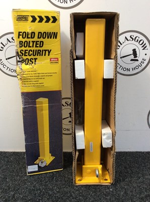 Lot 56 - Fold down bolted security post-new