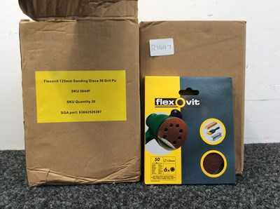Lot 17 - 2 boxes of flexovit 125mm sanding discs 50 per box—