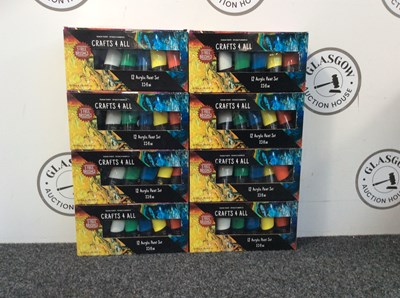 Lot 179 - 8x 12 acrylic paint sets-New..