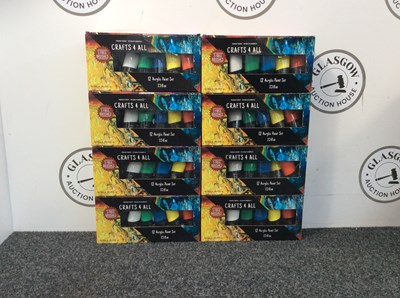 Lot 38 - 8x 12 acrylic paint sets-New.