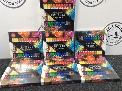 Lot 93 - 7x crafts 4 all 24 acrylic paint sets new...