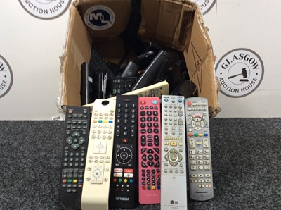 Lot 224 - Large Qty Of TV Remotes - Used