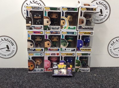 Lot 13 - 12 pop hero’s Figures all different......