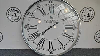 Lot 121 - Large 49 Bond Street London Wall Clock - Used