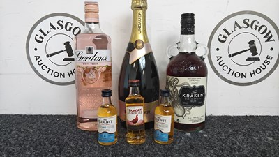 Lot 108 - 6 Bottles Of Alcohol, 3 Large 3 Minis - New