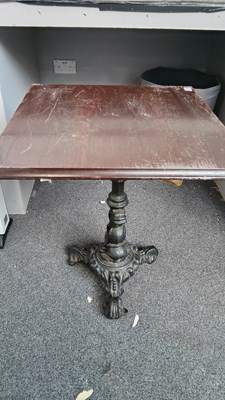 Lot 128 - Cast Iron Pub Table - Used