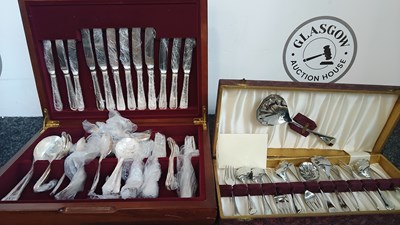 Lot 20 - Silver Plated & Stainless Chromium Plated Cutlery Set - Used
