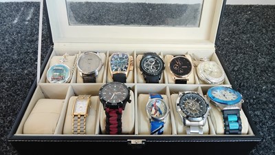 Lot 143 - Selection of Branded Watches in Case - Used
