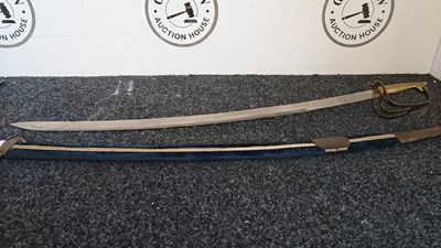 Lot 145 - Vintage Blue Sword & Sheath Made in India - Used