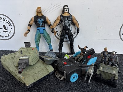 Lot 226 - Qty of Children’s Toys inc Wrestlers & Tank - Used