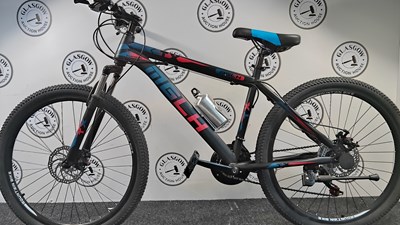 Lot 258 - MGLH 26" Wheel Sport Mountain Bike Front & Rear Disk Breaks, Black/Blue/Red - New