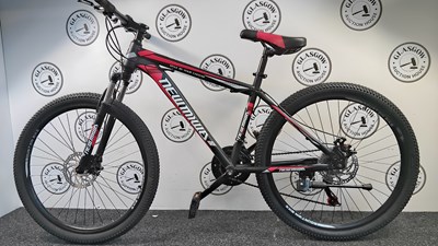 Lot 205 - NEWMIWA 26" Wheel Sport Mountain Bike W Front & Rear Disk Breaks, Black & Red - New